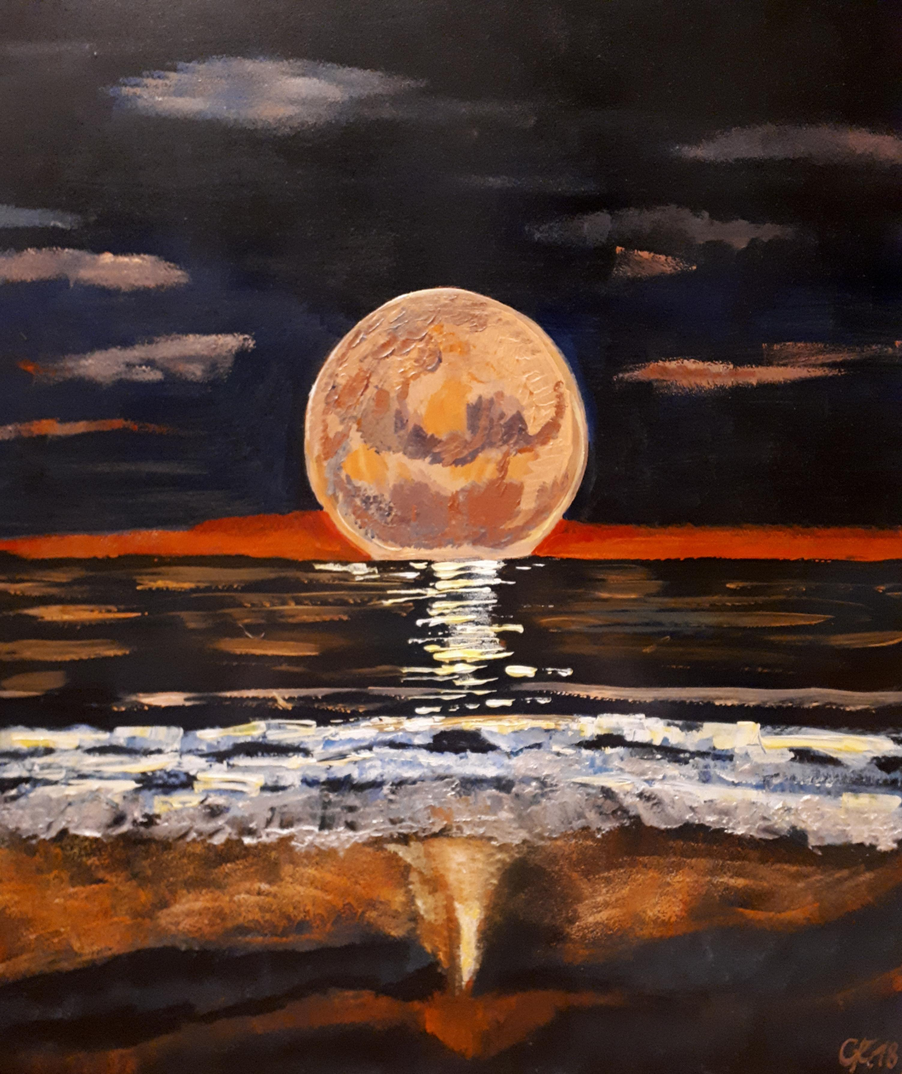 Mondsehnsucht / Acryl 
