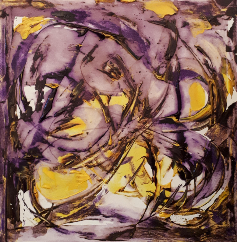 Weinendes Elefantenbaby / Acryl