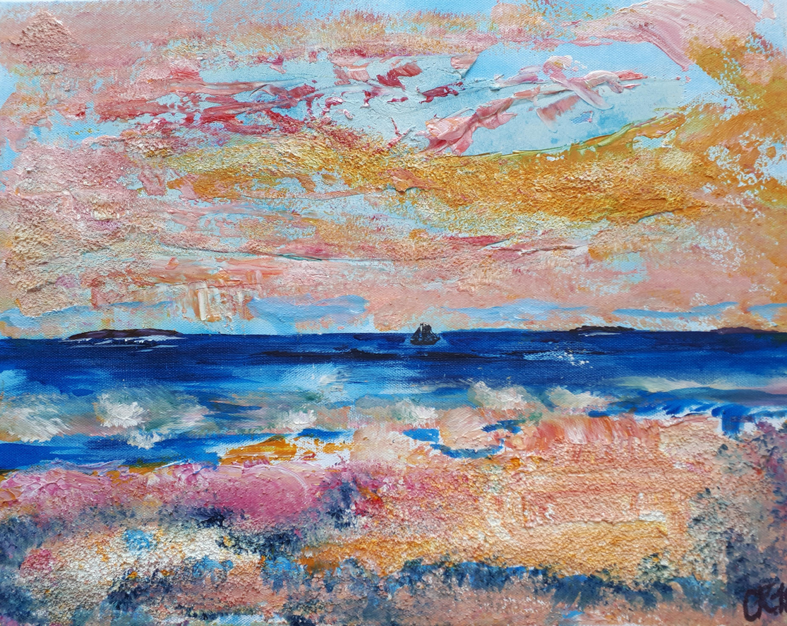 The beach / Mischtechnik 