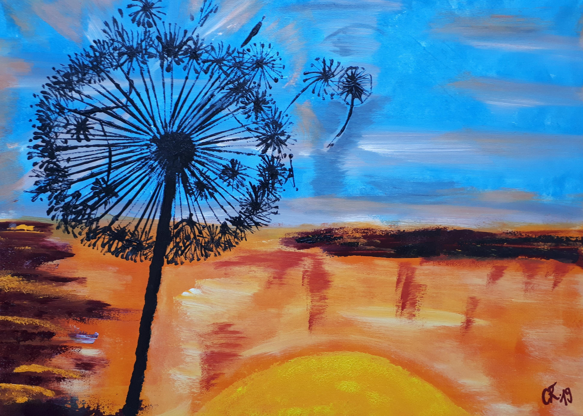 Jeder hinterlässt seine Spuren / Acryl