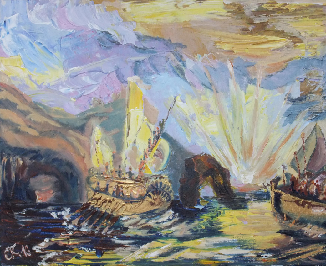Hommage an Turner / Acryl