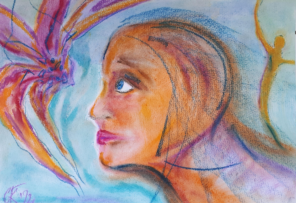 Die Erscheinung / Pastell