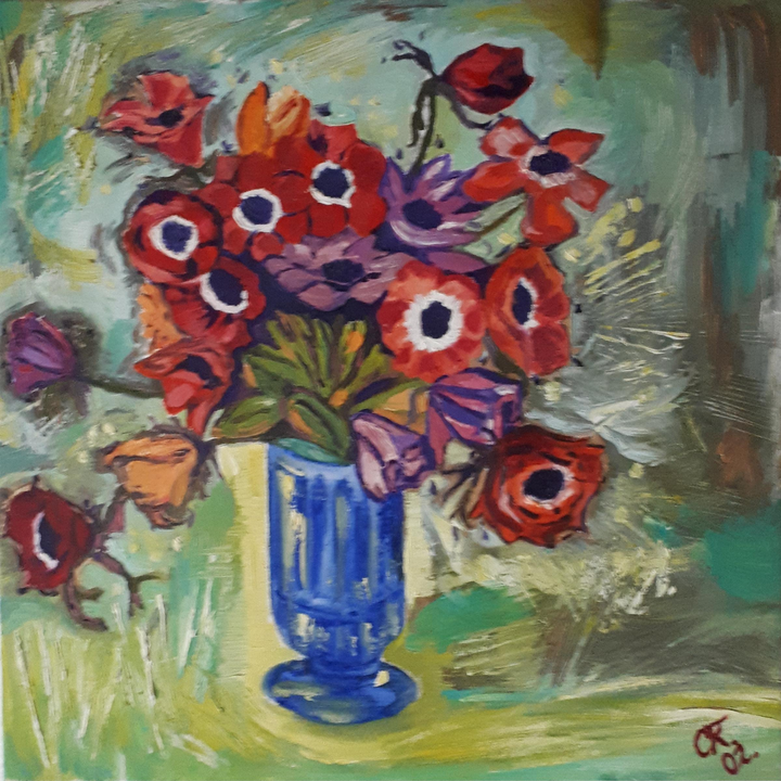 Blumenstilleben / Öl