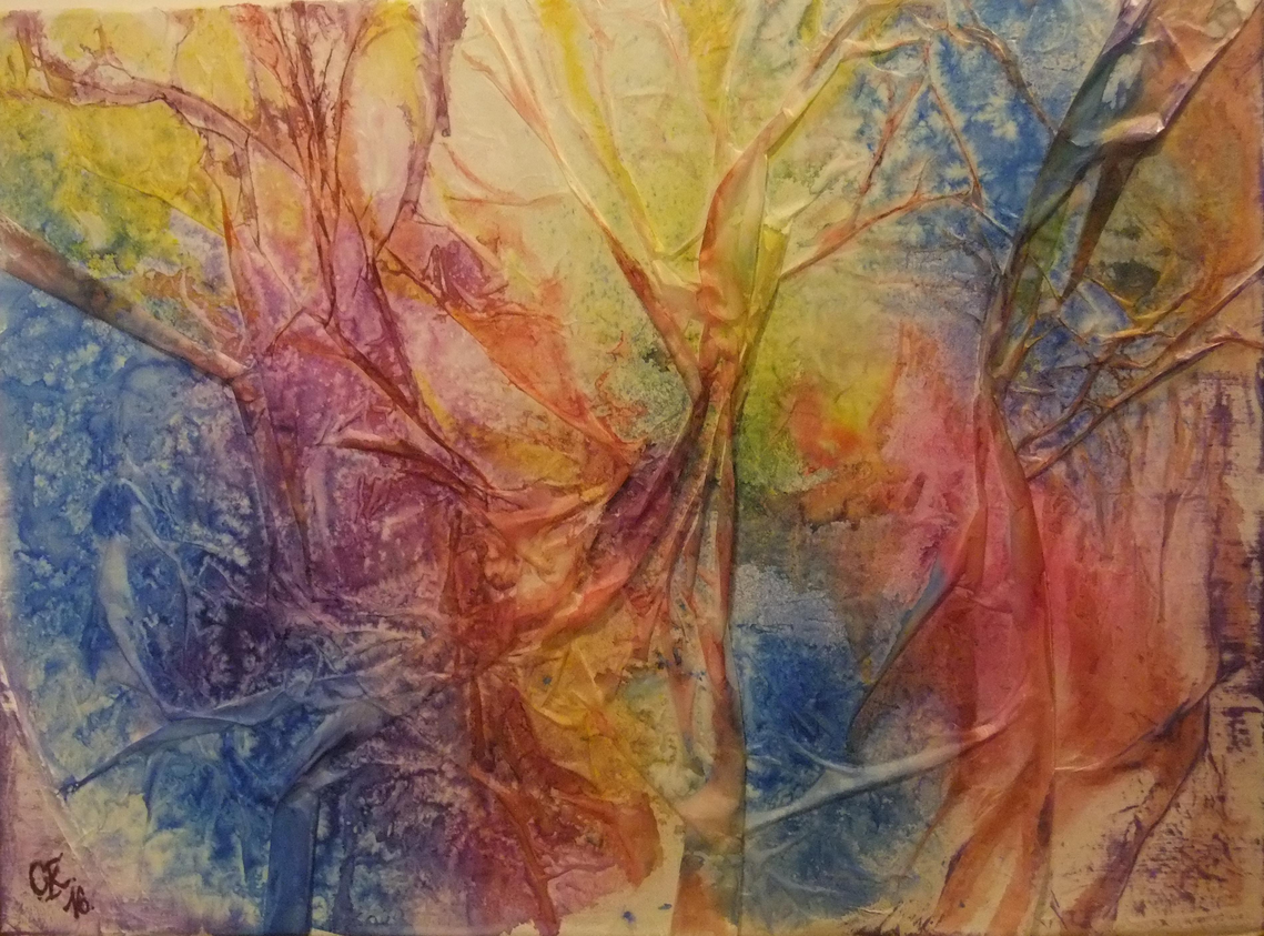 Zauber in der Natur / Acryl + Japanseide