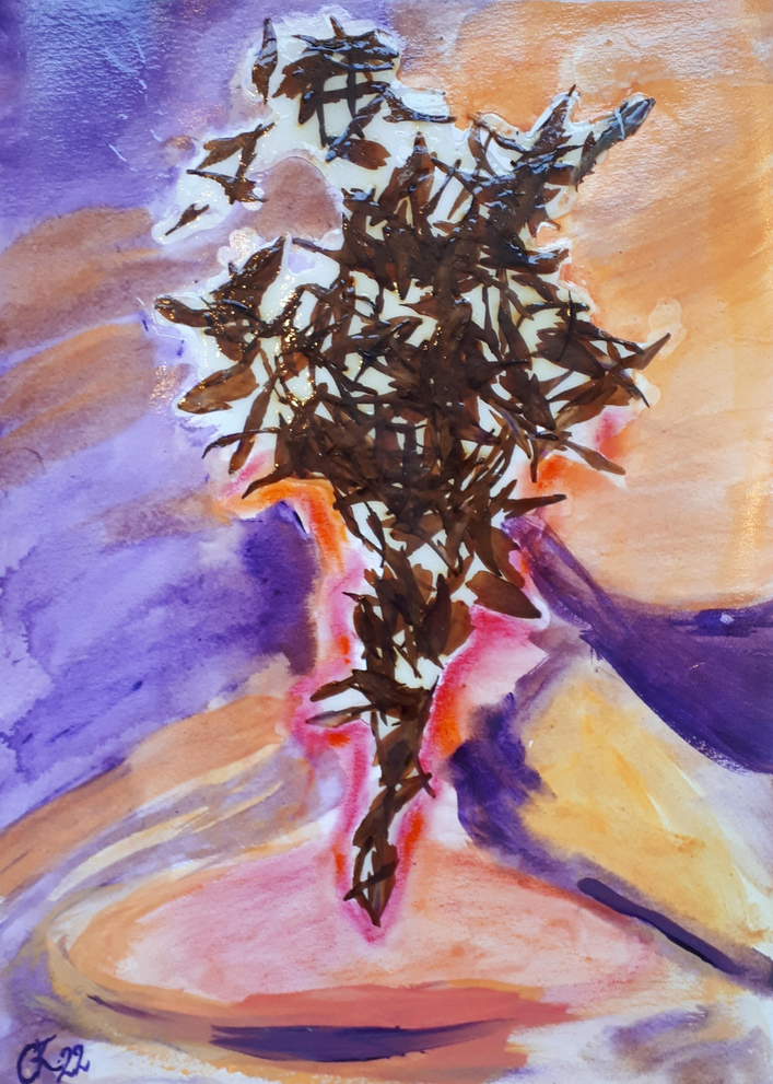 Die Traumtänzerin / Acrylmischtechnik