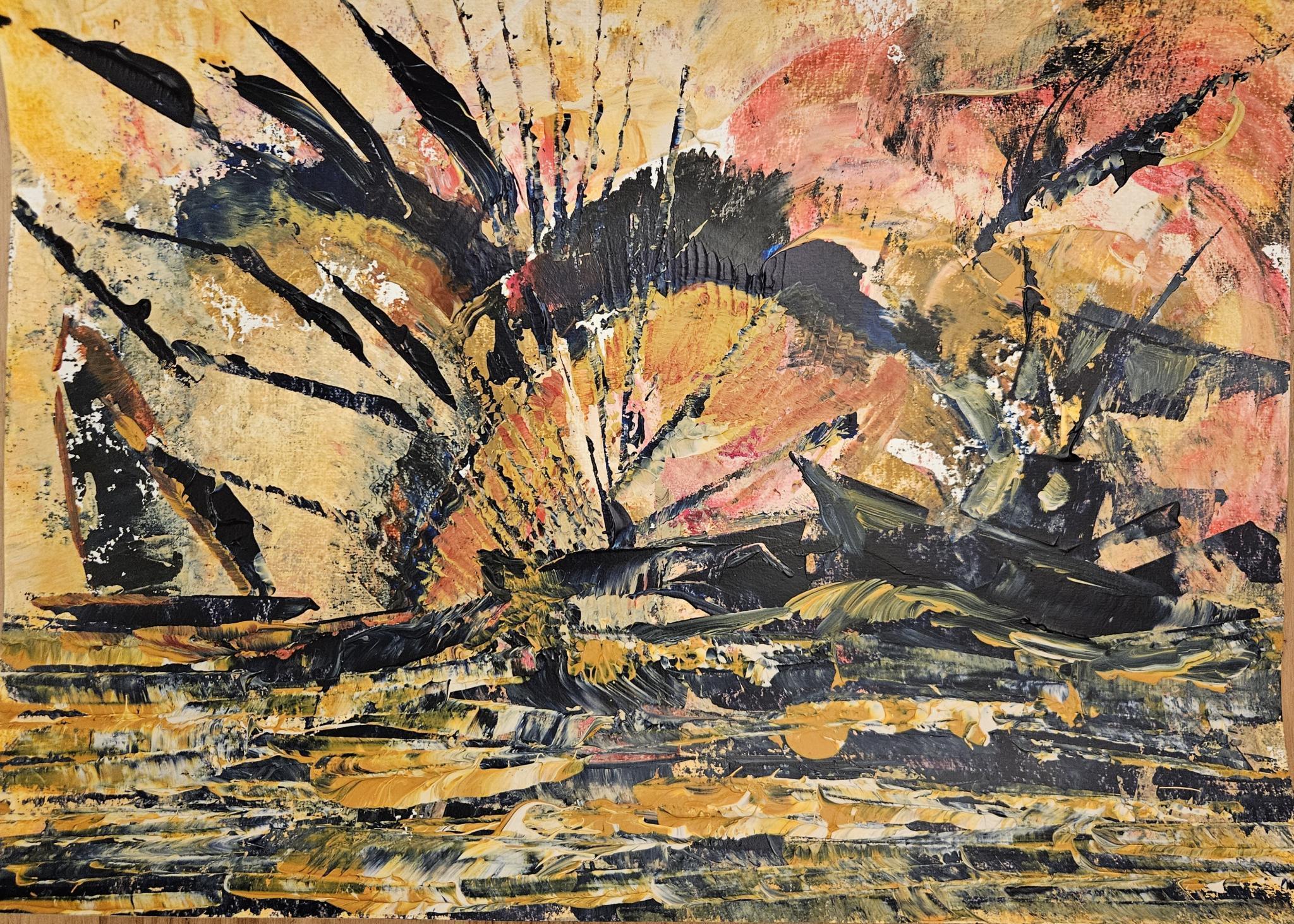 Der Orkan / Acryl