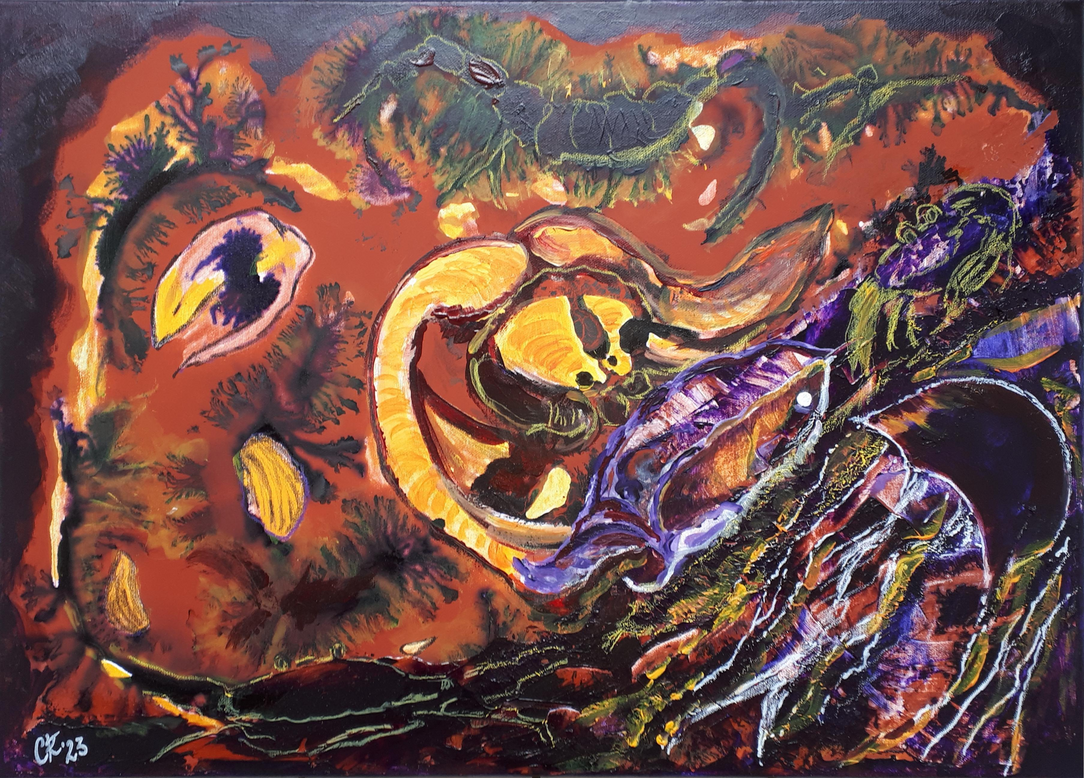 In the deep / Acrylmischtechnik