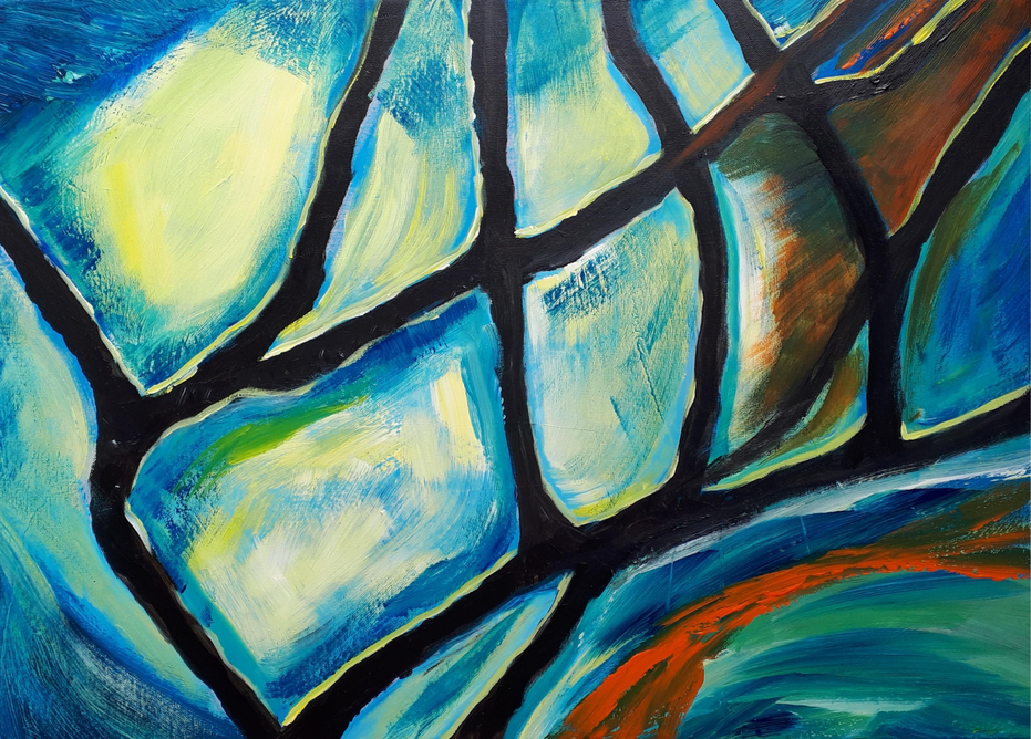 Licht in der Dunkelheit/ Acryl
