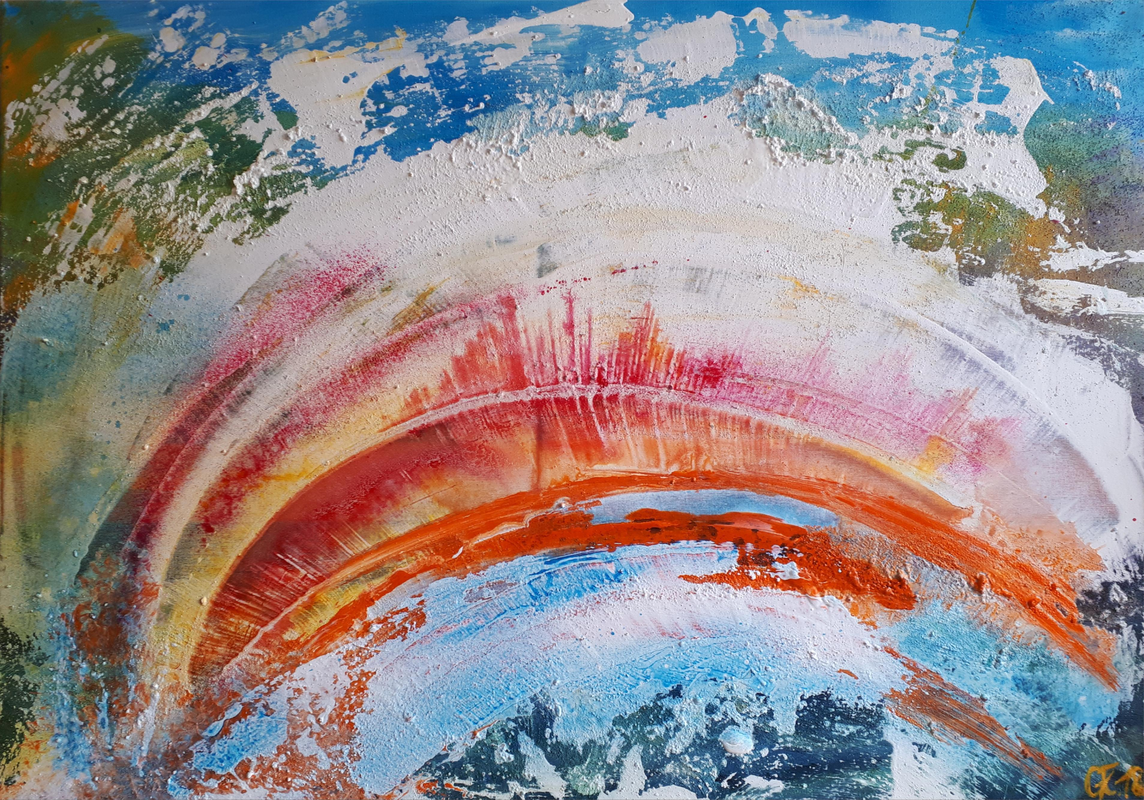 Rainbow / Acrylmischtechnik