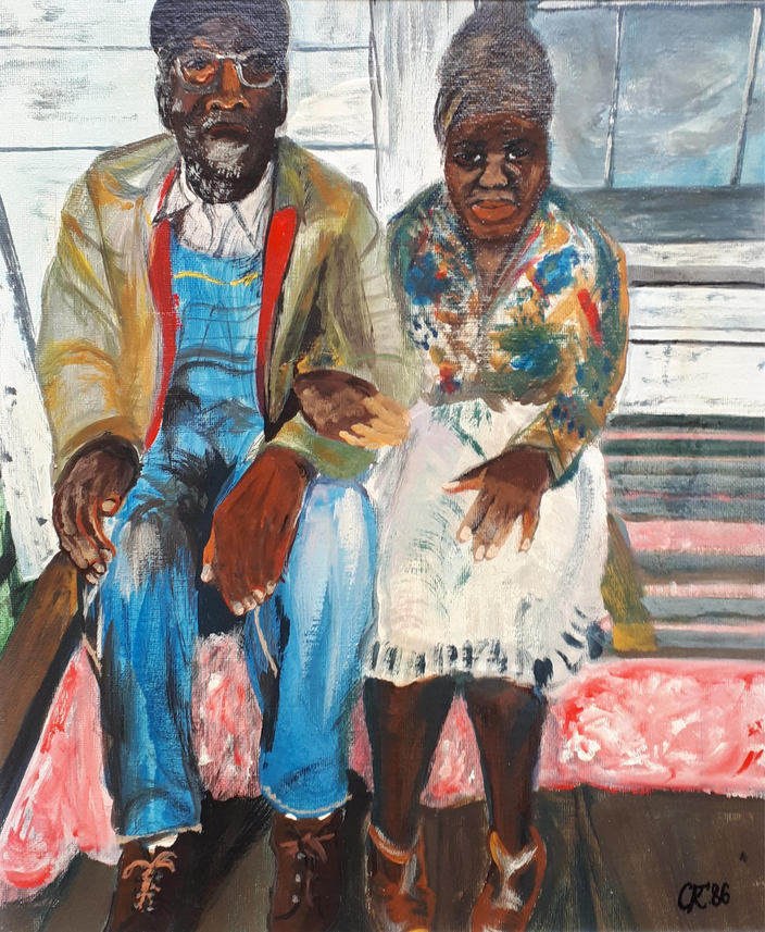 Afrikanisches Paar / Acryl