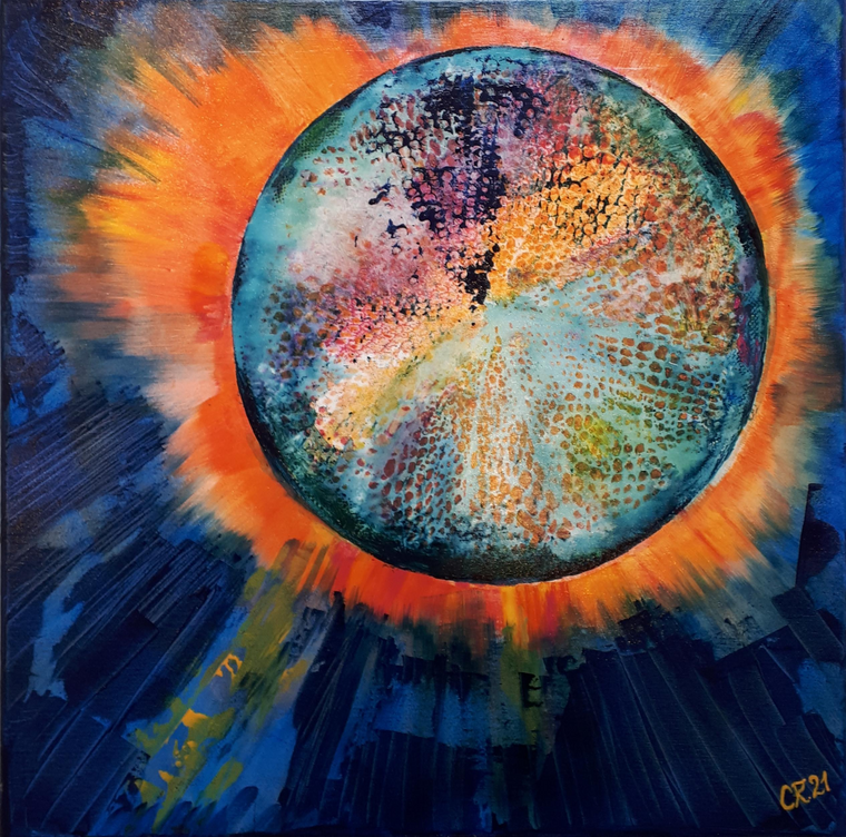 Der Feuerkomet / Acryl