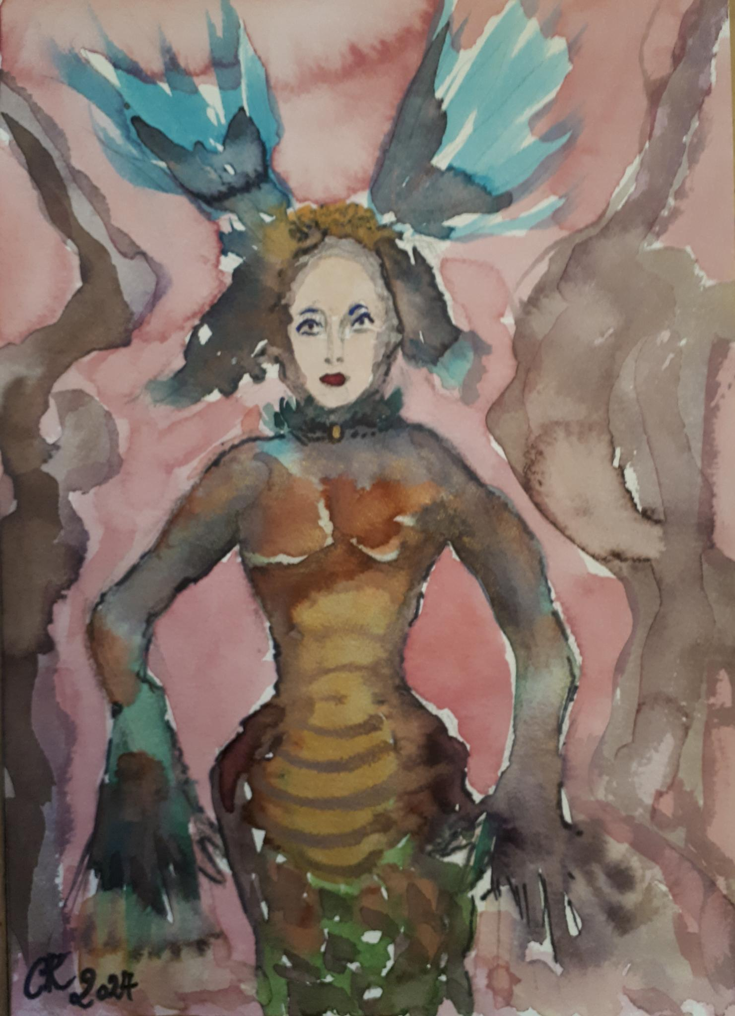 Mugler-Diva / Aquarell